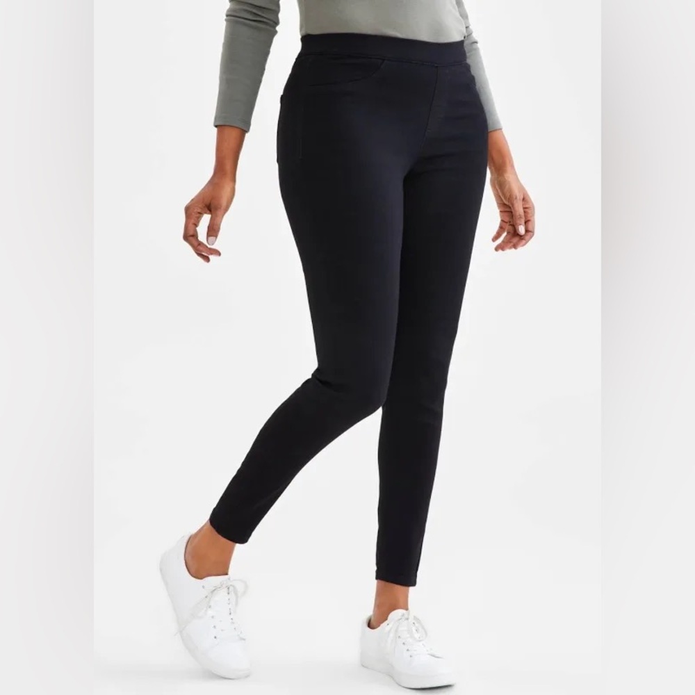 🖤 NWT Style & Co. Women's Mid-Rise Pull-On Jeggings Black Macys Jeggings 🖤